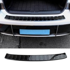 For 2023-2025 Hyundai Ioniq 6 Black Steel Rear Bumper External Sill Guard Trim Z