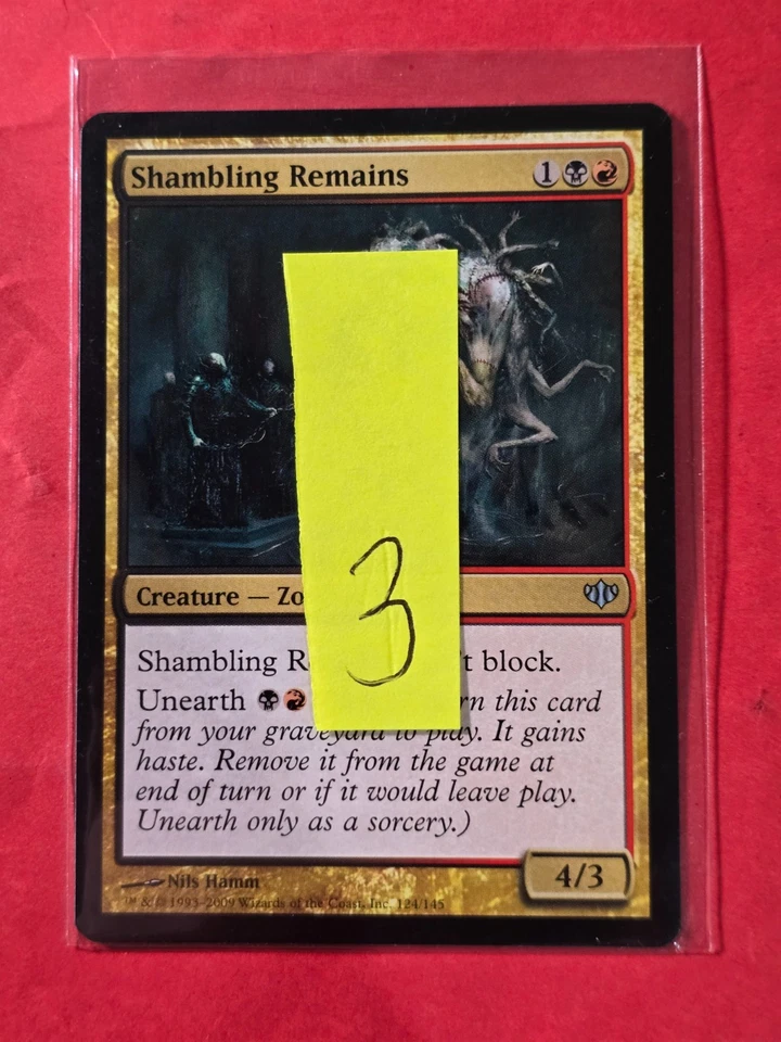 2009 Magic The Gathering Conflux #124 Shambling Remains, UC, NF, cd3 - Image 3 of 3