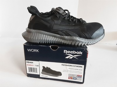 Reebok Womens Flexagon 3.0 Work Black Safety Shoes Size 7.5 M