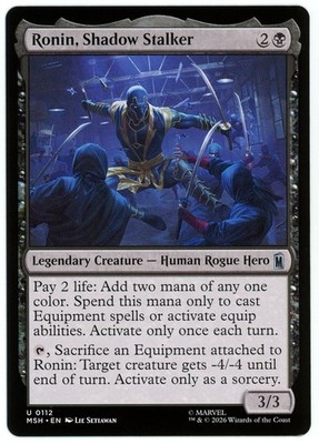 Ronin, Shadow Stalker - 0112 - Marvel Super Heroes MSH - MTG NM/M