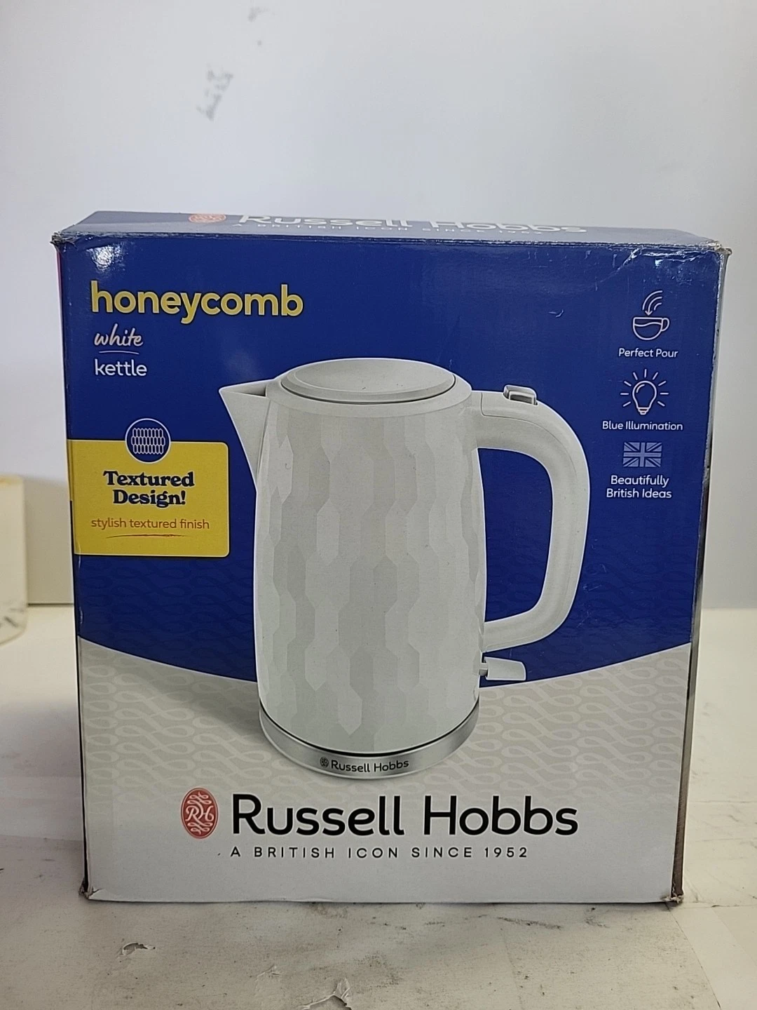 Russell Hobbs Honeycomb Cordless Electric 1.7 L Jug Kettle 3000 W REF R85
