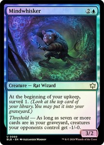 Mindwhisker Foil Bloomburrow #60/398 Uncommon MTG