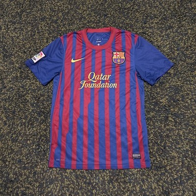 FC Barcelona FCB 2011 2012 Nike Football Soccer Jersey 419877-486 Mens Small