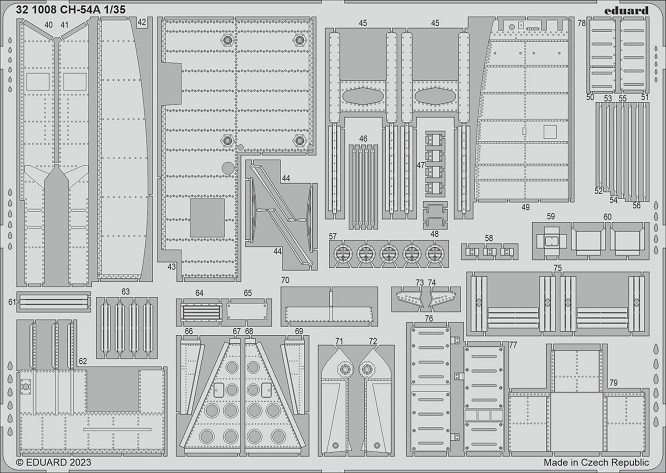 Eduard Accessories 321008 - 1:35 CH-54A 1/35 ICM - New