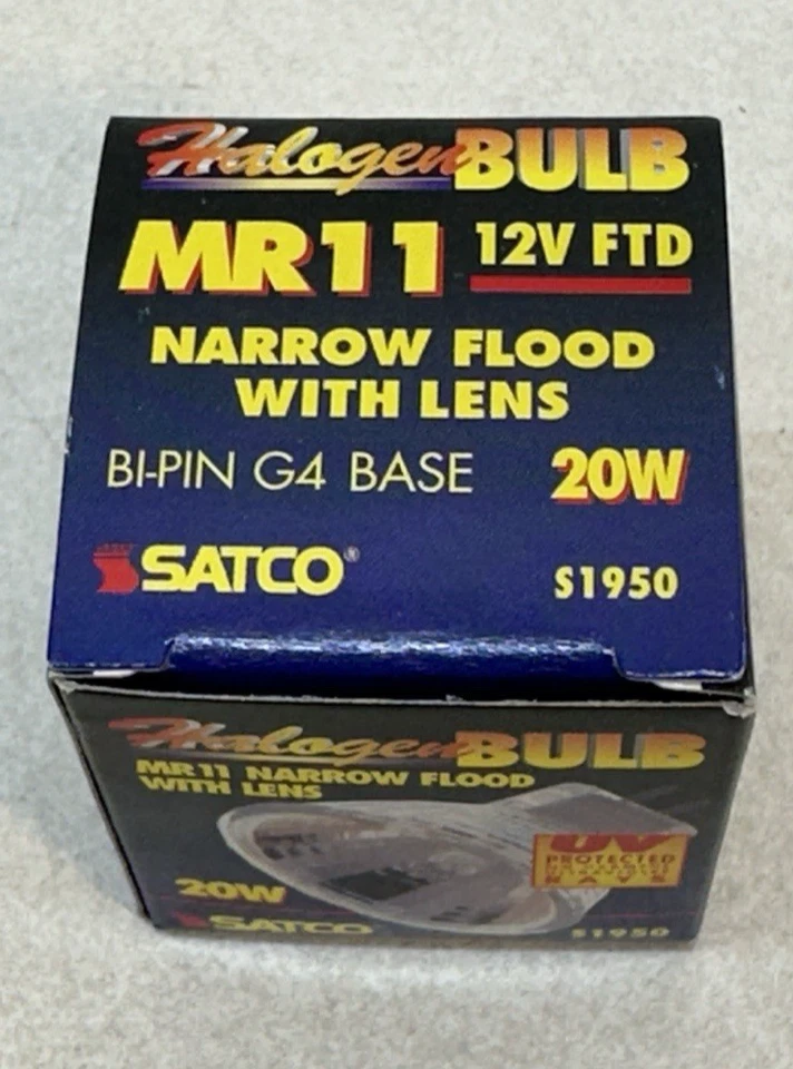 S1950 MR11 NFL Narrow Flood 24° Lensed Cover 20W 12V 2-Pin Bi-Pin G4 - 12 Bulbs - Image 4 of 4