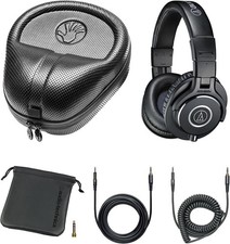 Audio-Technica ATH-M40x Professional Studio Monitor Headphones  Slappa Case