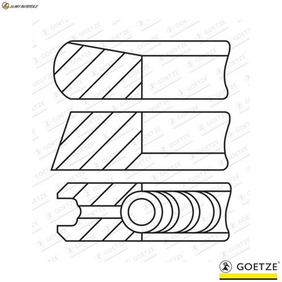 4x KOLBENRINGSATZ 08-443100-00 STD FÜR 4HS/4HP/4HR/4HT 2.2L AHH DRH AHM 2.0L