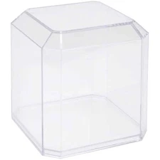 Pioneer Plastics Clear Plastic Softball Display Case, 4" W x 4" D x 4.125" H