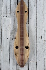 McSpadden 4 String Flathead Hourglass Spalted Sycamore Dulcimer with Gig Bag