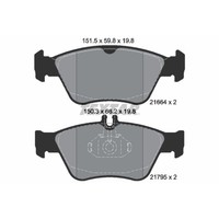 Bremsbelagsatz Textar 2166404, Vorne