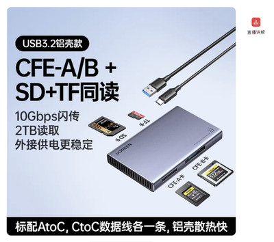 UGreen CFB CFA CFExpress SD card USB 3.2 reader