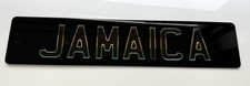 3D Gel domed JAMAICA Number Plate Style, man shed, wall plate