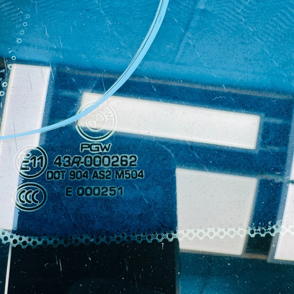 BMW 650i 2012-2017 cuarto trasero izquierdo ventana cristal OEM Foto 4 de 4