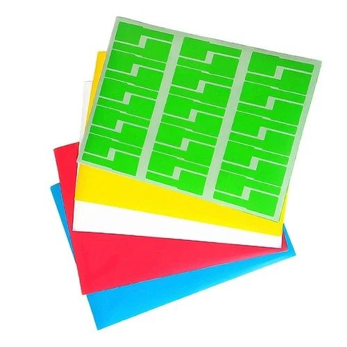 10 Pcs Cable Labeler A4 Size Multi-color Blank Labels Creative Shape