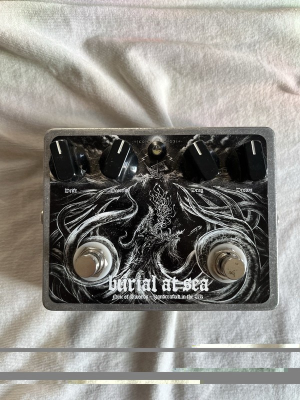Nine Of Swords Burial At Sea Guitar Pedal Fuzz Distortion Tyrant Boutique RARE