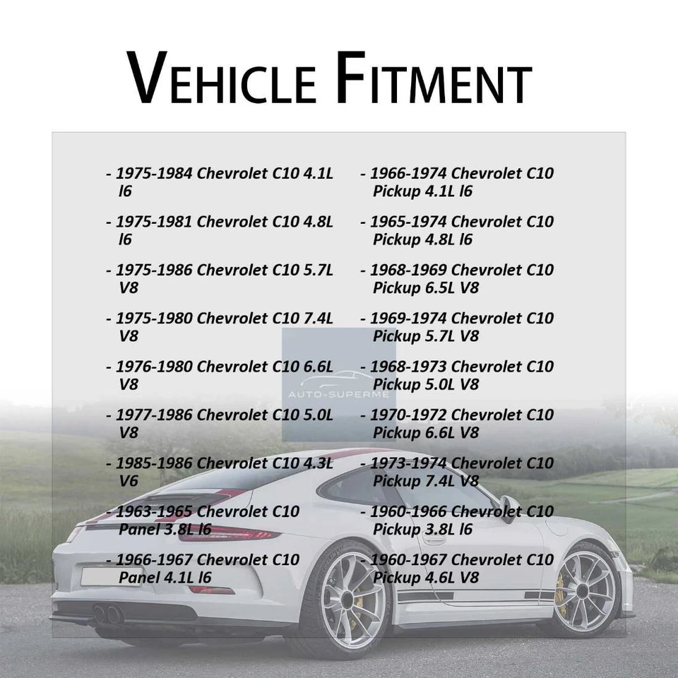 Termostato de refrigerante de motor de motocicleta para camioneta Chevrolet C10 5,0 L 1968-1973 Foto 2 de 4