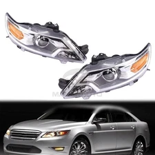 FOR FORD TAURUS 2010-2012 HALOGEN SE SEL HEADLIGHTS HEAD LIGHTS LAMPS PAIR