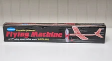 New Sealed Guillow's No. 75 Flying Machine 17'' Balsa Wood Model Kit