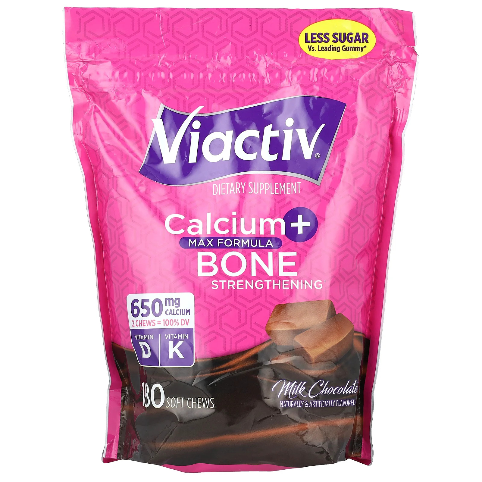 Calcium + Bone Strengthening, Max Formula, Milk Chocolate, 180 Soft Chews