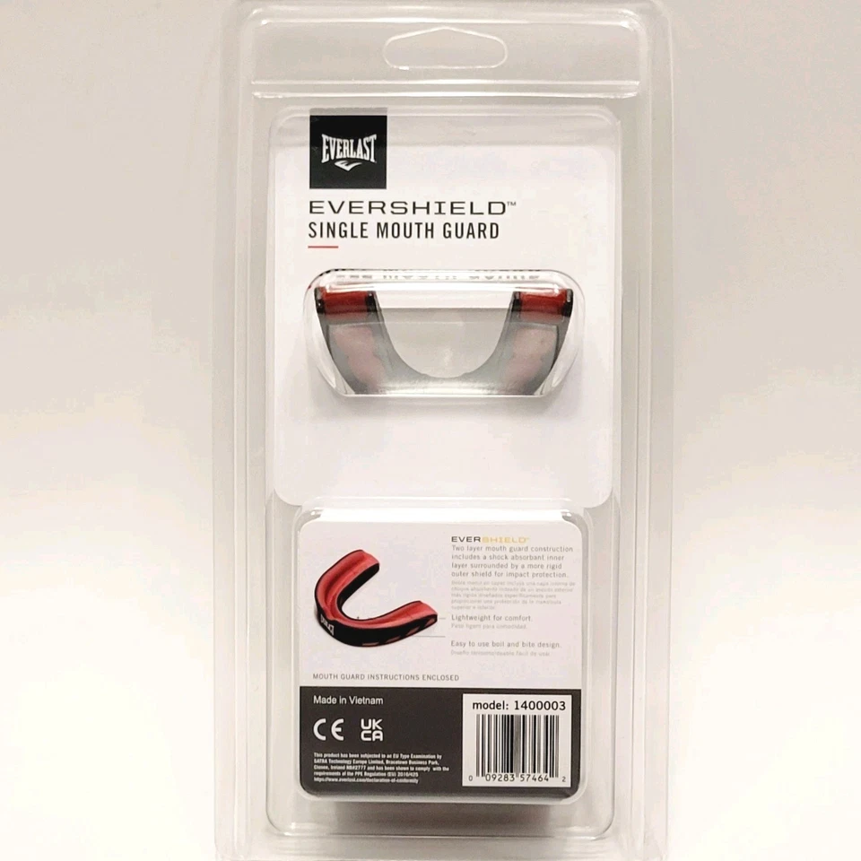 Protector deportivo Everlast Evershield de una sola boca tecnología de doble capa + estuche de transporte Foto 2 de 4