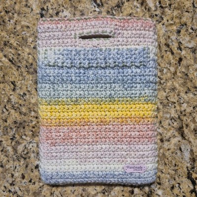 Handmade Crochet Kindle Scribe Colorsoft Cover Roll-Up Stand Pen Holder