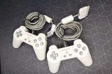 Sony PlayStation 1 Video Game Console - Gray W/ 2 Controllers and 2 Video Games 