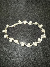 Silver Tone Sparkly Crystal Rhinestone Bracelet Bangle For Women Girls