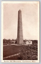 Bunker Hill Monument Charlestown Massachusetts Postcard