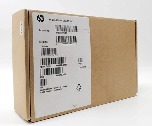 HP Elite USB-Charging Dock G3 Docking Station 937393 NEW OPEN BOX - Afbeelding 3 van 4