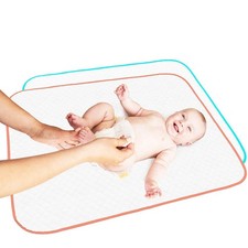 Portable Changing Pad - Waterproof Reusable Baby Changing Mats for Girls Boys...