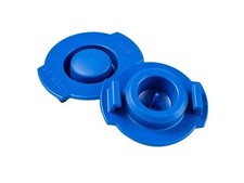 Nordson EFD 7366113 Syringe Barrel End Caps, 5cc, Blue, 50/Pkg, Optimum Series