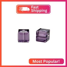 24pcs Adabele Austrian 4mm 0.16 Inch Small Faceted Loose Cube Crystal Beads Pu