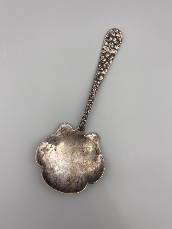Baltimore Rose Sterling Silver Ladle / bonbon spoon Baltimore Rose Pattern .925