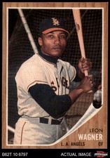1962 Topps #491 Leon Wagner Angels 8 - NM/MT