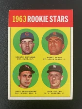 1963 TOPPS #54B ROOKIE STARS DAVE DeBUSSCHERE CHICAGO WHITE SOX EX/EX+ CONDITION