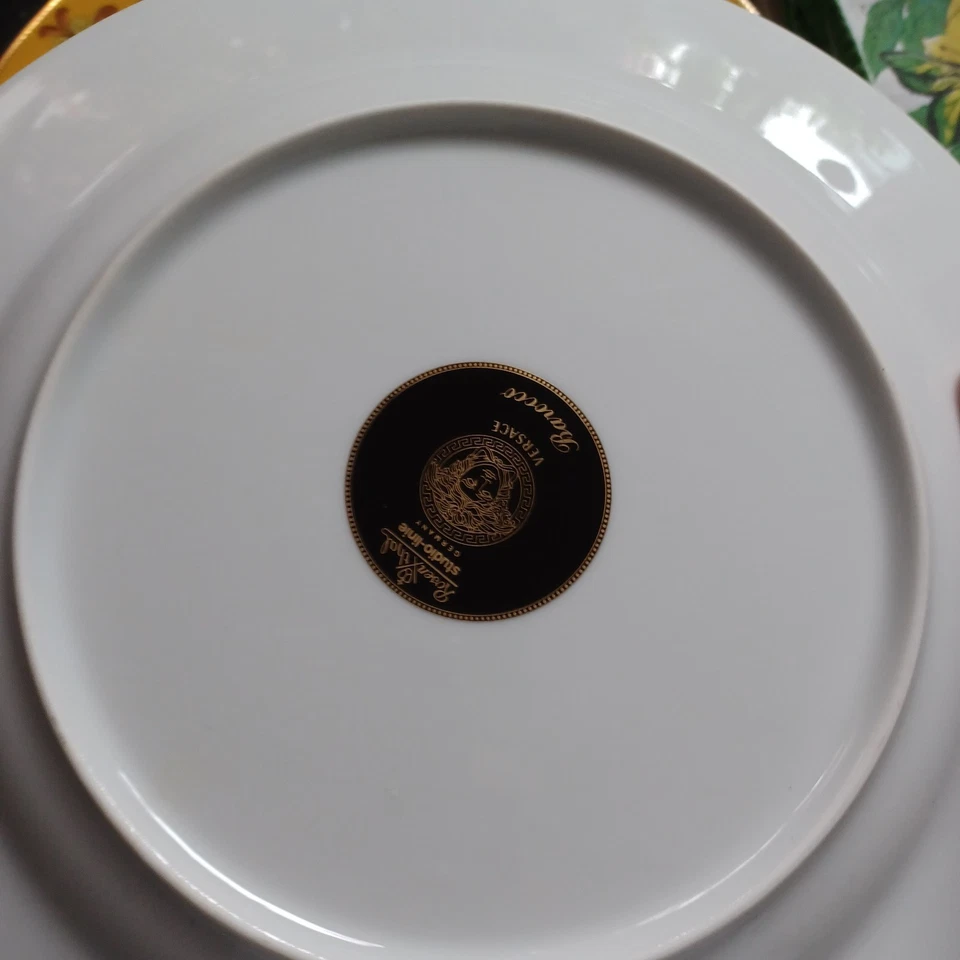 ROSENTHAL VERSACE BAROCCO 1 Speiseteller / Essteller 1. Wahl TOP  27 cm Gold - Bild 4 von 4