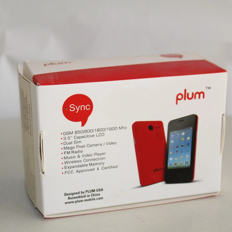 Rare Vintage Plum SYNC X210 White Unlocked Smartphone Dual SIM In Box Classic - Image 3 of 4