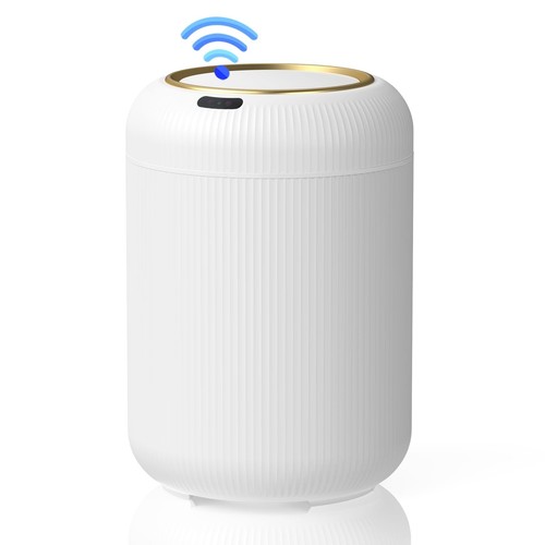Motion Sensor Trash Can with Lid, 3 Gallon Electric Bathroom Garbage can, Sma...