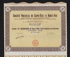 Société Nouvelle de SAINT-ELIE & ADIEU-VA, Mines d'OR (GUYANE) (C)