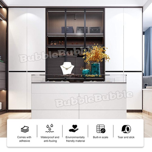 10M White Black Vinyl Self Adhesive Wallpaper Roll Kitchen Contact Paper Film AU - Picture 2 of 15