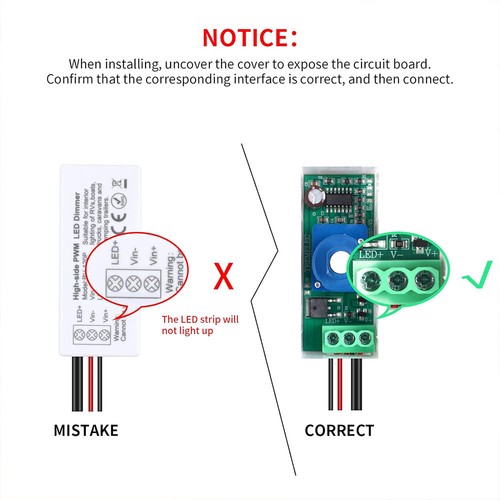 DC 12V-24V 5A LED Dimmer Switch Wall Push ON/OFF Rotary Control Dimmer High PWM - Picture 8 of 16