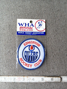 1972 - 1978 WHA Shoulder Patch Original Package Edmonton Oilers - 3 1/2 inches