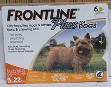 Frontline Plus For Dogs 5 to 22 Pounds 6 Doses   (Just Like Your Vet Sells)
