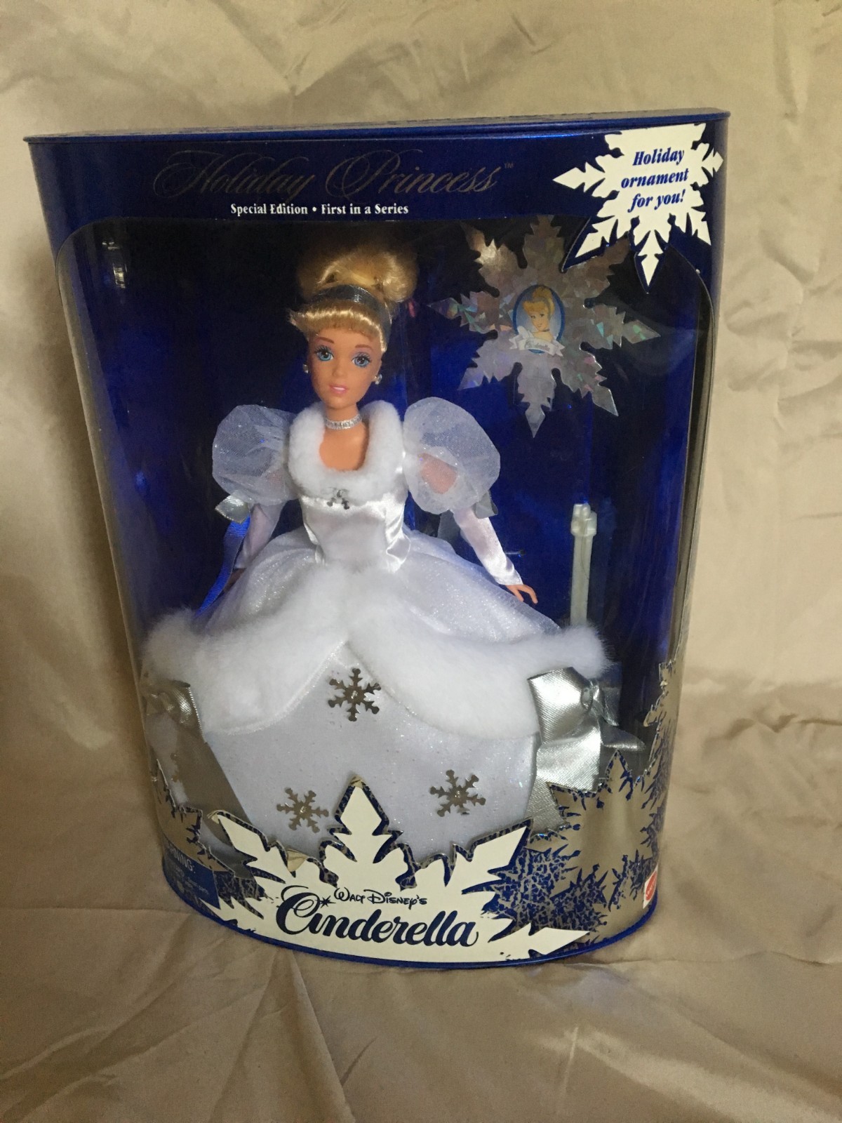 holiday princess cinderella barbie 1996