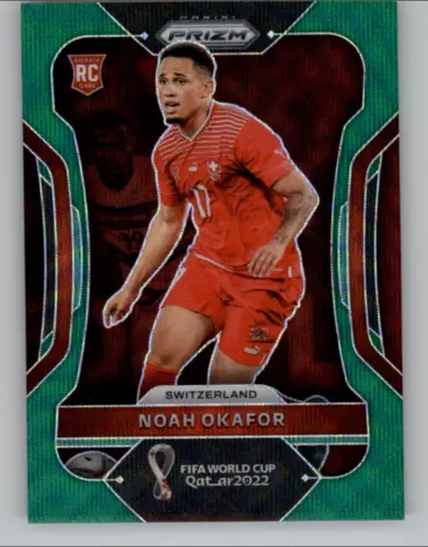 Noah Okafor - 2022 Panini Prizm World Cup Qatar - Green Wave Prizm Rookie