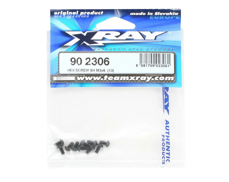 XRAY 3x6mm Button Head Hex Screw (10) [XRA902306] - Image 2 of 2