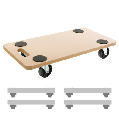 AREBOS 4x Rollbrett Möbelroller Transportroller Transporter Möbelhund 200kg