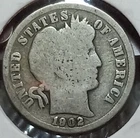 1902-P BARBER 90% SILVER DIME (Good Details)