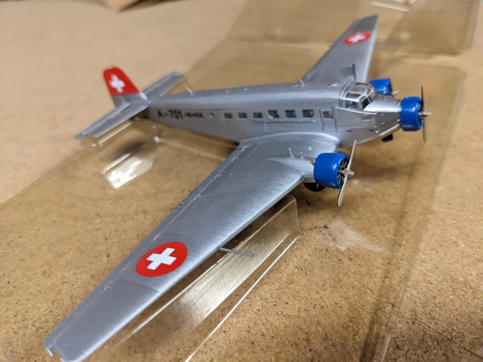 junkers JU 52/3m suisse herpa 1/160 sans boite mais neuf . - Photo 2/4