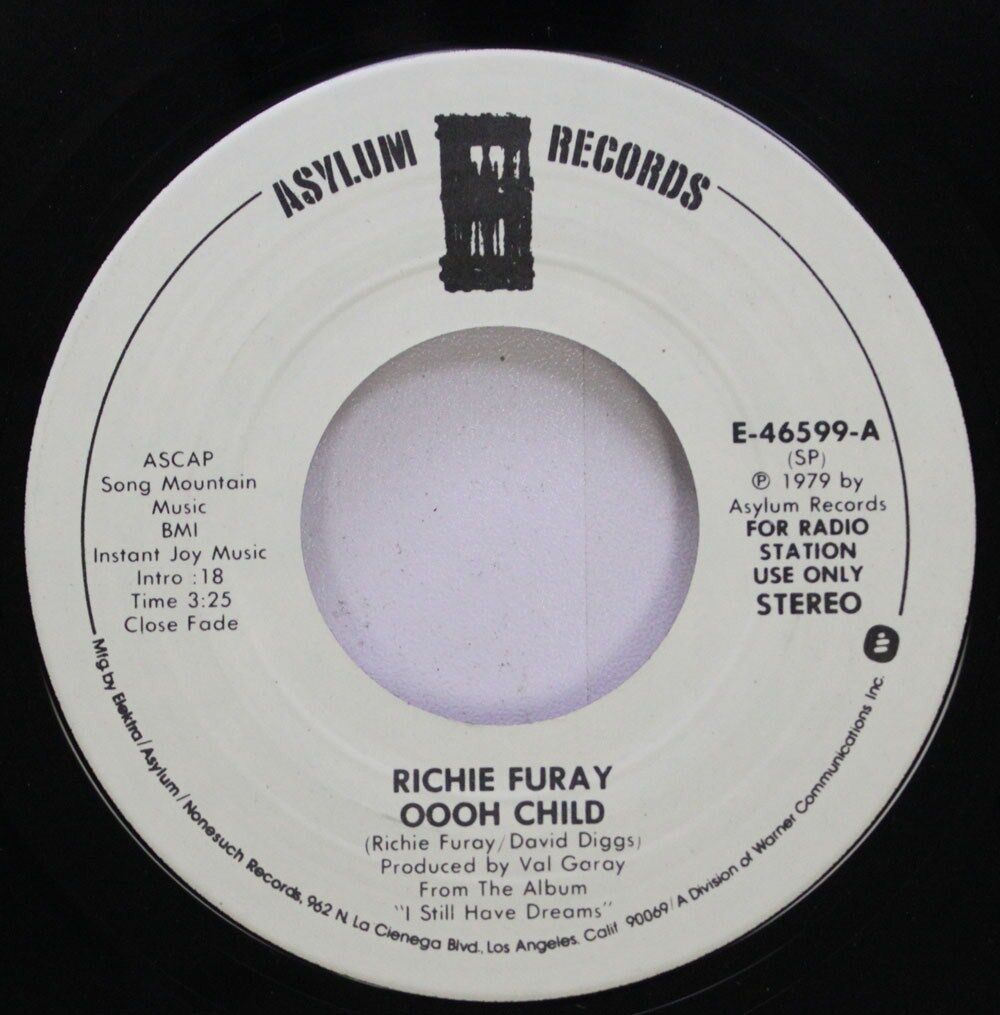Rock Nm! 45 Richie Furay - Oooh Child / Oooh Child On Asylum Records | eBay